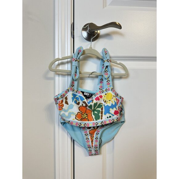 BEACH RIOT Girls' Little Stella + Janie Bikini Set in Tropical Sands Size 5/6 - Picture 4 of 5